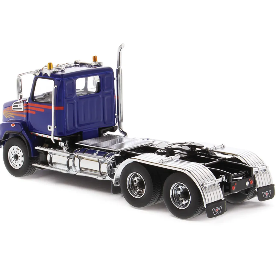 Western Star 4700 SBFA Tandem Day Cab - Blue 1:50 Scale Diecast Model Truck by Diecast Masters