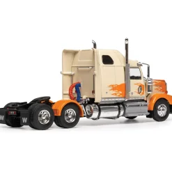2000 Western Star 4900 - White & Orange 1:43 Scale Diecast Model Truck by IXO Models