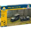 Willys Jeep ¼ ton 4x4 1/72 Kit 1:72 Scale Plastic Model Kit by Italeri