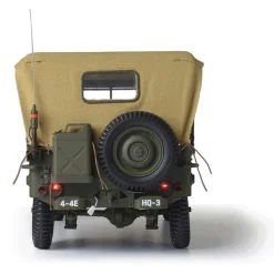 Willys MB Jeep & Trailer Large Scale Diecast Model Kit 1:8 Scale Diecast Model Kit by IXO Models