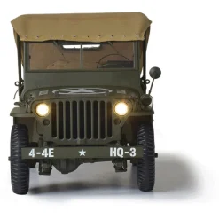 Willys MB Jeep & Trailer Large Scale Diecast Model Kit 1:8 Scale Diecast Model Kit by IXO Models