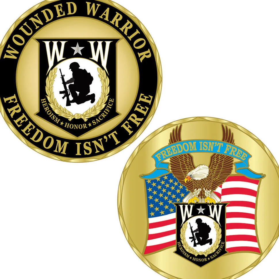 Wounded Warrior Challenge Coin CH0127 (CK019) Metal Alloy by Eagle Emblems