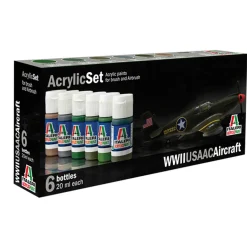 WWII USAAC Aircraft Acrylic Paint Set Plastic Model Kit by Italeri