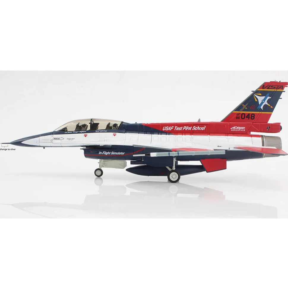 X-62A VISTA 1/72 Die Cast Model - HA38042 USAF Test Pilot School (w/2 x ACMI pod + 1 center fuel tank) 1:72 Scale Metal by Hobby Master