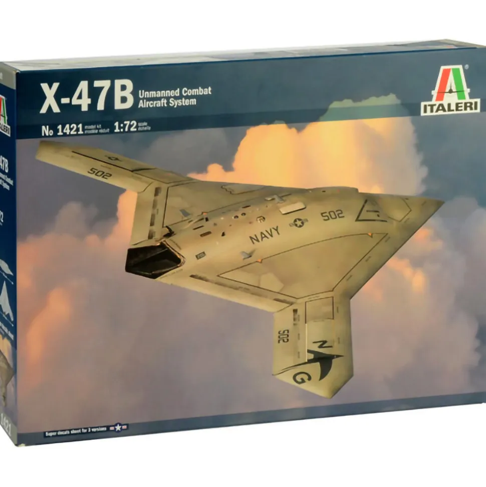 X-47B UCAS 1/72 Kit Italeri (1421s) 1:72 Scale Plastic by Italeri