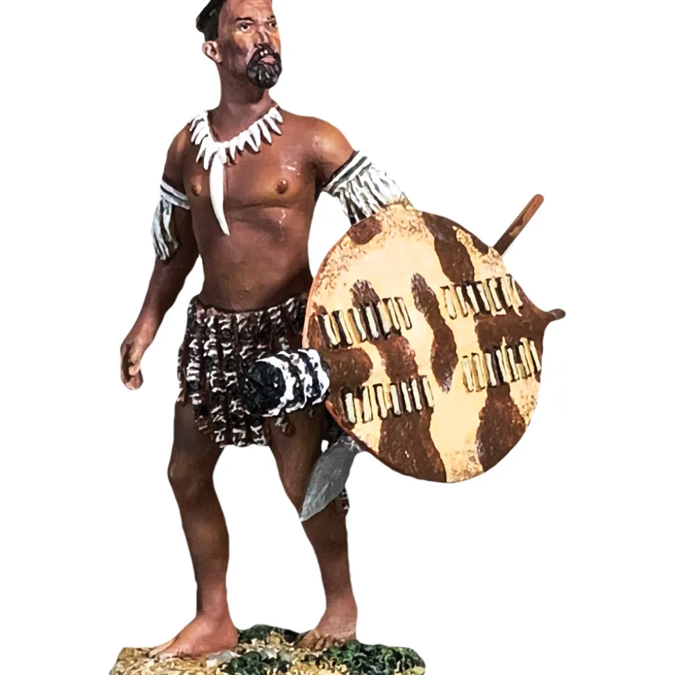Zulu Waiting to Advance 1:30 Figure William Britain (20208) 1:30 Scale Metal by William Britain