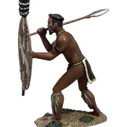 Zulu Warrior Counting Rifles No.2 William Britain (20216) 1:30 Scale Metal by William Britain